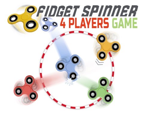Fidget spinner: 4 players game Online